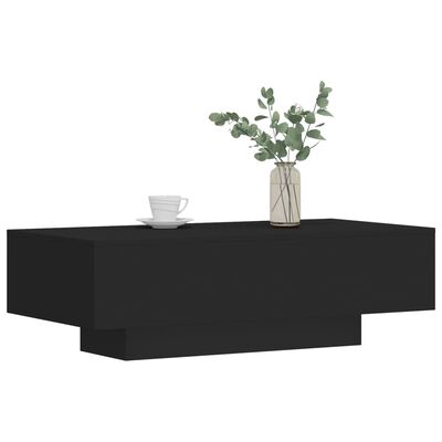vidaXL طاولة قهوة 31x49.5x100 سم خشب صناعي أسود