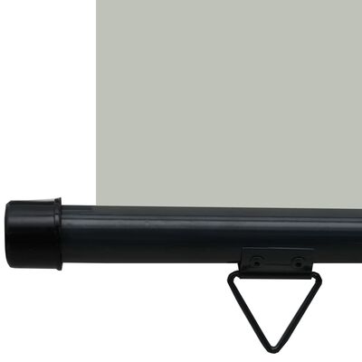 vidaXL مظلة شرفة جانبية 65×250 سم رمادي