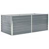 vidaXL حوض حديقة مرتفع 160&times;80&times;45 سم فولاذ مجلفن رمادي