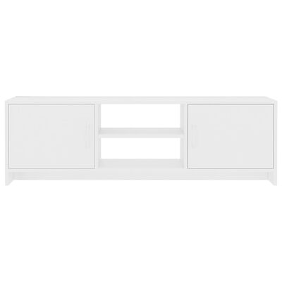 vidaXL خزانة تلفزيون أبيض 120×30×37.5 سم خشب مضغوط