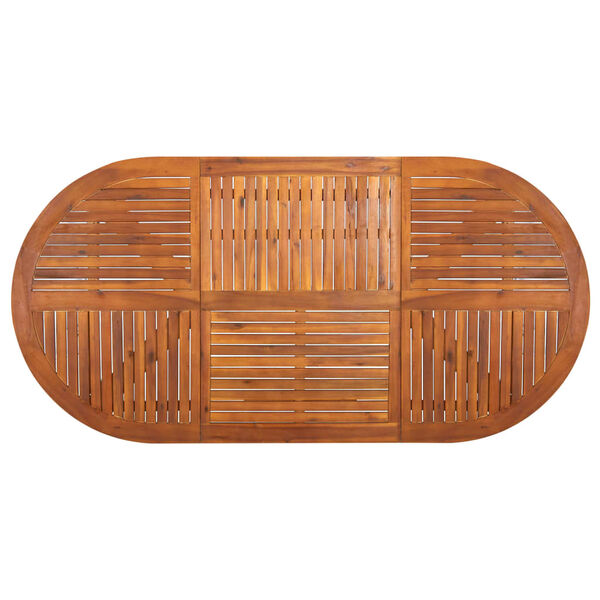 vidaXL طاولة حديقة 201&times;100&times;75 سم خشب سنط صلب