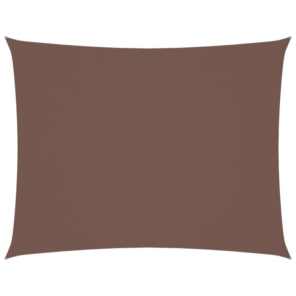 vidaXL مظلة شراعية قماش أكسفورد مستطيلة 2&times;3.5 م بني