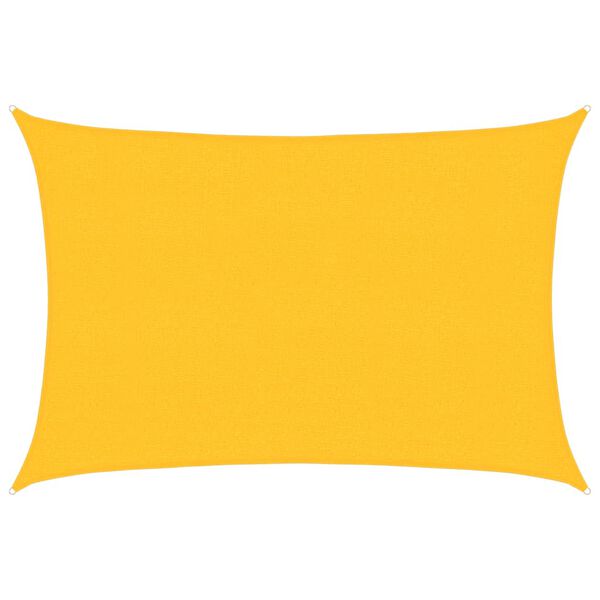 vidaXL مظلة شراعية 160 جم/م² أصفر 2.5×4 م HDPE