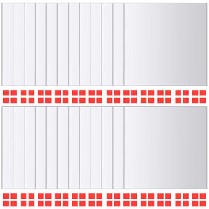 vidaXL عدد 24 ق بلاط مرايا مربعة زجاج