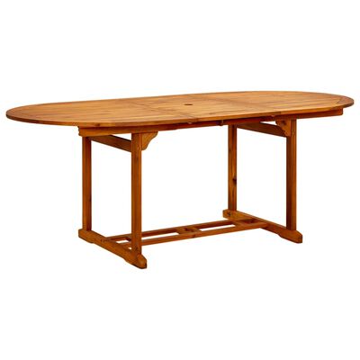 vidaXL طاولة حديقة 200×100×74 سم خشب أكاسيا صلب