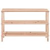 vidaXL رف أحذية 3 طبقات خشب تنوب صلب