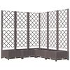 vidaXL حديقة بني 120 x 120 x 121.5 cm