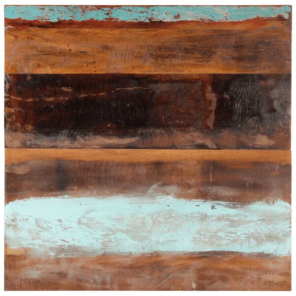 vidaXL سطح طاولة مربع 80×80 سم 25-27 ملم خشب صلب مستصلح