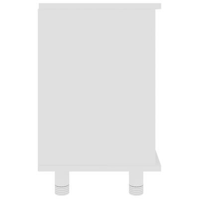 vidaXL خزانة حمام لون أبيض 60×32×53.5 سم خشب صناعي
