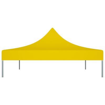 vidaXL سقف خيمة حفلات 4×3 م أصفر 270 جم/م²