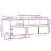 vidaXL خزانة تلفزيون 50x37x140 سم خشب صنوبر صلب