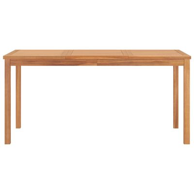 vidaXL طاولة سفرة حديقة 160×80×77 سم خشب ساج صلب