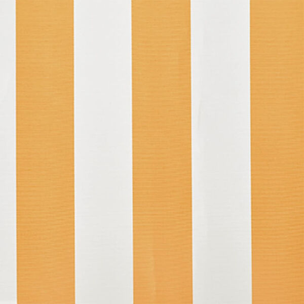 vidaXL غطاء مظلة واقي من الشمس قماش زهرة دوار الشمس أبيض وأصفر4×3 م (الإطار غير متضمن)