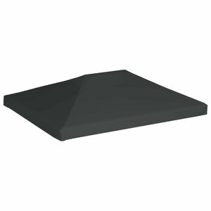 vidaXL سقف مظلة علوي 310 جم/م&sup2; 4&times;3 م رمادي