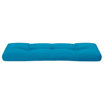 vidaXL وسادة أريكة طبليات أزرق 120×40×10 سم