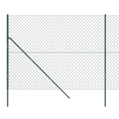 vidaXL سياج شبكي لون أخضر 1.8×10 م