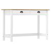 288994 vidaXL Console Table "Hill Range" with 2 Drawers 110x45x74 cm Solid Pine Wood - Untranslated