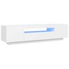 804427 vidaXL TV Cabinet with LED Lights White 160x35x40 cm - Untranslated