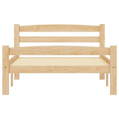 vidaXL إطار سرير خشب صنوبر صلب 100×200 سم