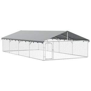 vidaXL منزل كلب خارجي مع سقف 150x300x600 سم