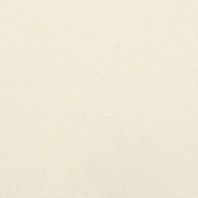 vidaXL وسائد بنش حديقة 2 ق أبيض كريمي 180×50×7 سم قماش أكسفورد