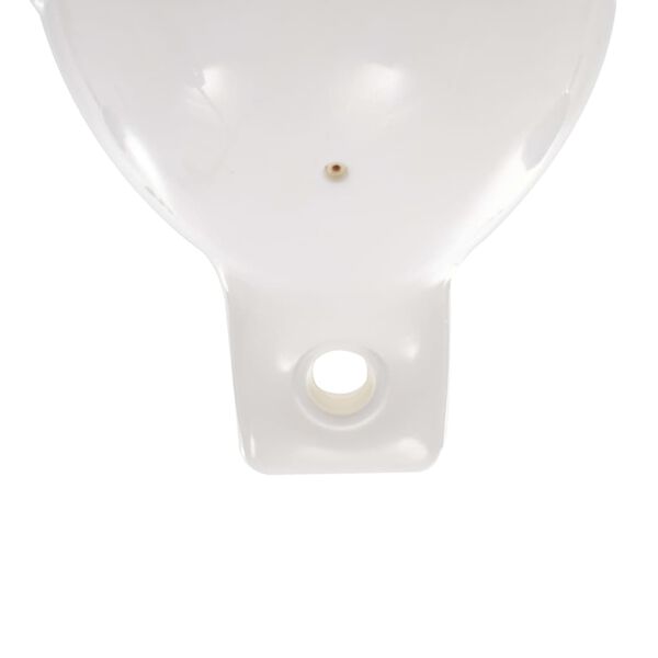 vidaXL مصد قارب 4 قطع لون أبيض 16.5x58.5 سم PVC