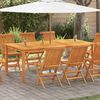 vidaXL طاولة حديقة 200&times;100&times;74 سم خشب أكاسيا صلب