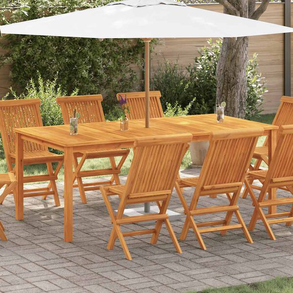 vidaXL طاولة حديقة 200&times;100&times;74 سم خشب أكاسيا صلب