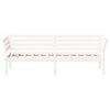 vidaXL سرير نهاري لون أبيض 200x90 سم خشب صنوبر صلب