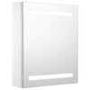 vidaXL خزانة حمام LED بمرآة 50&times;13.5&times;60 سم