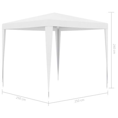 vidaXL خيمة حفلات 2.5×2.5 م أبيض