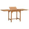 vidaXL طاولة حديقة قابلة للتمدد (110-160)&times;80&times;75 سم خشب ساج صلب
