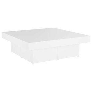 806912 vidaXL طاولة قهوة 90x90x28 سم خشب صناعي أبيض