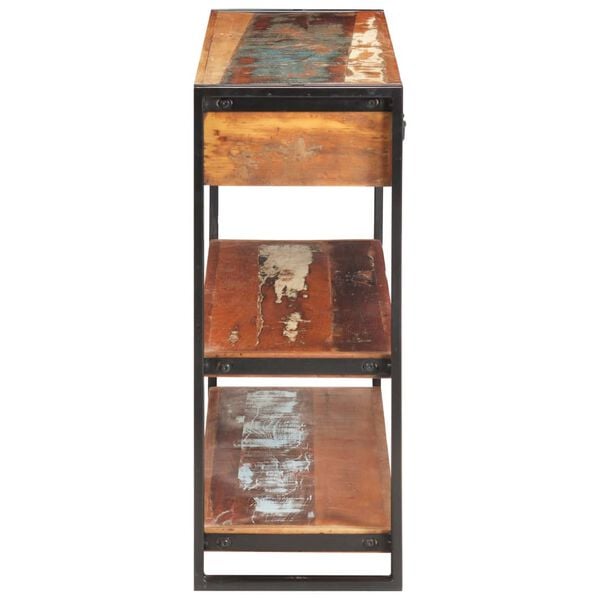 vidaXL خزانة جانبية 75x30x120 سم خشب مستصلح صلب