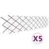 vidaXL سياجات تعريشة صفصاف 5 ق 180&times;60 سم