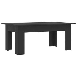 vidaXL طاولة قهوة لون أسود 100&times;60&times;42 سم خشب صناعي