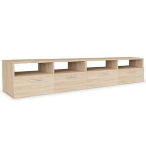 vidaXL خزانات تلفزيون 2 ق خشب صناعي 36x35x95 سم أوك