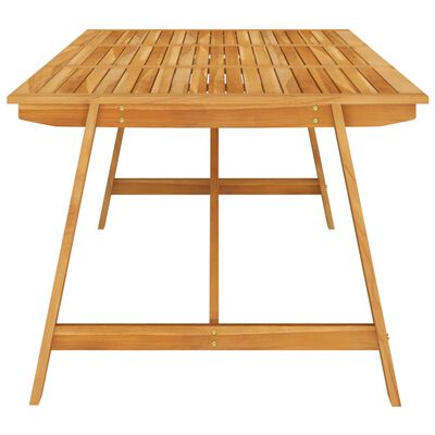 vidaXL طاولة سفرة حديقة 206×100×74 سم خشب سنط صلب
