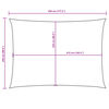 vidaXL مظلة شراعية قماش أكسفورد مستطيلة 2.5×4.5 م كريمي