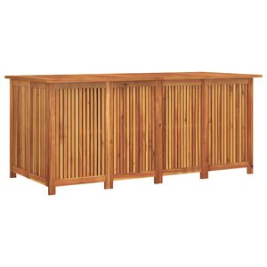 vidaXL صندوق تخزين للحديقة 200&times;80&times;75 سم، مصنوع من خشب الأكاسيا الصلب