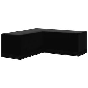 vidaXL غطاء أثاث حديقة على شكل حرف أل 12 فتحة 250×250×90 سم