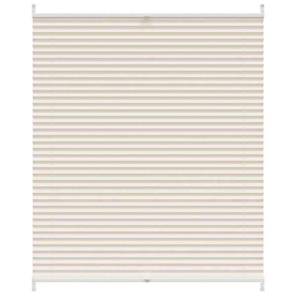 vidaXL ستارة بليسيه 100×150 سم كريمي