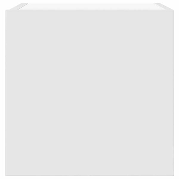 vidaXL خزانات تلفزيون جدارية 4 قطع أبيض 30x30x30.5 سم