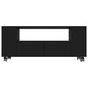 vidaXL خزانة تلفزيون لون أسود 120×35×48 سم خشب صناعي