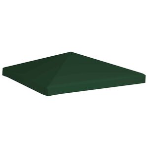 vidaXL غطاء مظلة حديقة علوي 310 جم/م&sup2; 3&times;3 م أخضر