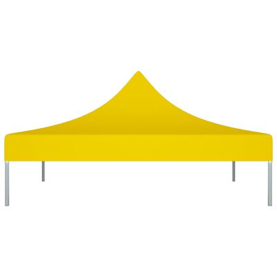 vidaXL سقف خيمة حفلات 2×2 م أصفر 270 جم/م²