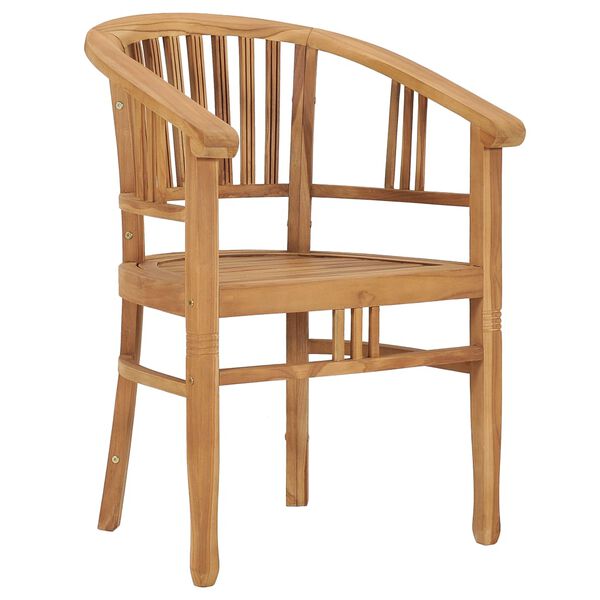 vidaXL طقم سفرة للحديقة 5 قطع خشب ساج صلب