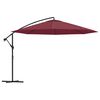 vidaXL Cantilever Garden Parasol with Aluminium Pole 350 cm Bordeaux Red - Untranslated