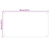 vidaXL حائط مطبخ 2 pcs شفاف 90 x 50 cm زجاج مقسى