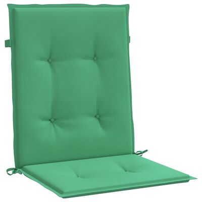 vidaXL وسائد كرسي حديقة 2 ق أخضر 100×50×3 سم
